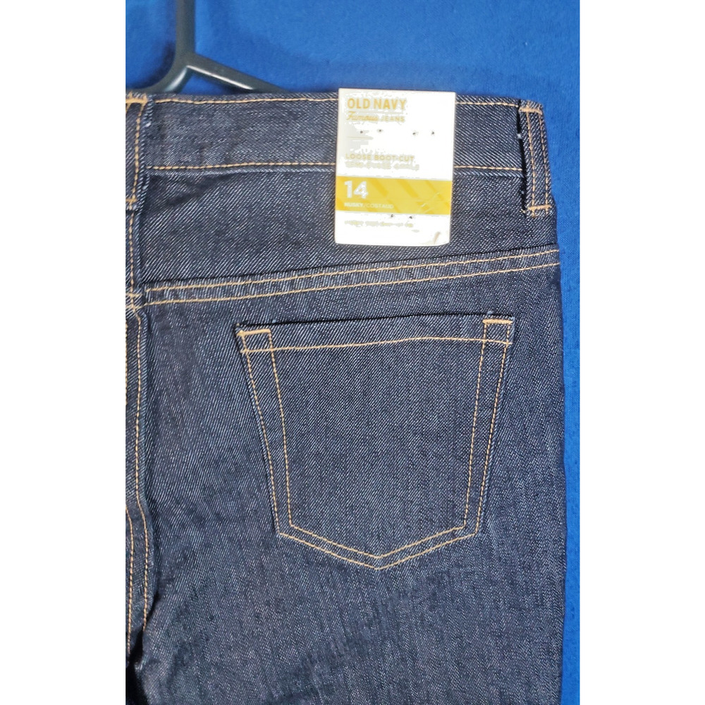 Old Navy Loose Boot-Cut Husky Women's Denim Jeans Size 14 straight Thigh - Picture 7 of 16